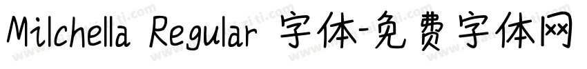 Milchella Regular 字体字体转换